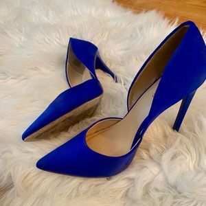 Blue 4 inch heels